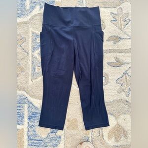 Athleta Dark Blue Cropped Leggings